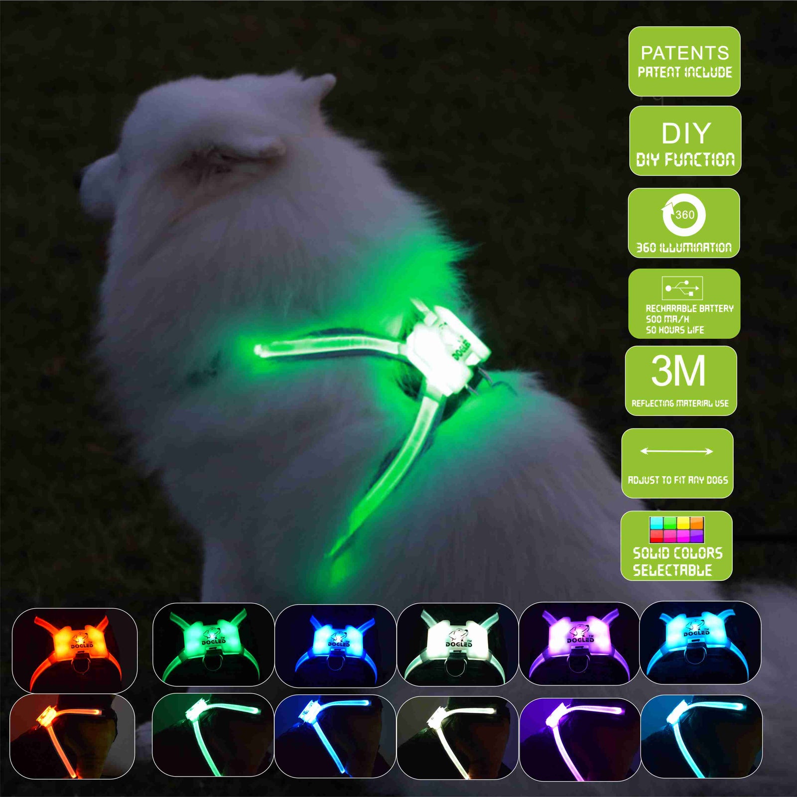 Led Pet Dog Luminous Collar: Safe Night Walks