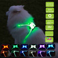 LED-Hundehalsband mit USB-Aufladung – Leuchtendes Silikonhalsband für kleine, mittelgroße und große Hunde
