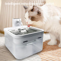 Intelligenter Kabelloser Trinkbrunnen für Haustiere – Wiederaufladbarer Wasserspender mit Automatischer Wasserzirkulation und Bewegungssensor