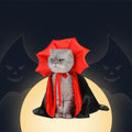 Halloween Haustierkostüm – Vampirkönig Umhang für Hunde und Katzen