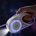 Ausziehbare Hundeleine mit LED-Licht und Halsband – Automatische Rollleine für Hunde und Katzen, Ideal für Kleine und Mittelgroße Haustiere