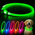 USB Wiederaufladbares LED-Hundehalsband – Leuchtendes Sicherheits-Halsband für Hunde, Sichtbar im Dunkeln