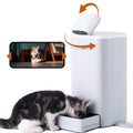 Automatischer Futterspender für Haustiere mit Kamera – Zeitgesteuerte Fütterung, Portionskontrolle, 1080P HD Live-Video, 2-Wege-Audio, Nachtsicht und Laser-Spielfunktion